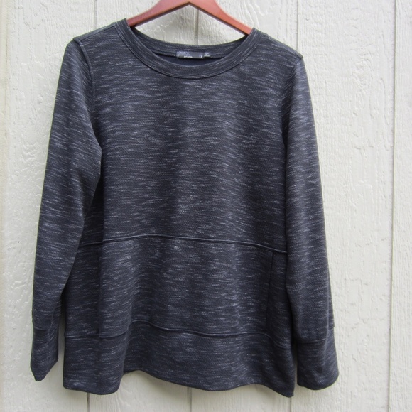 PrAna Sunrise Sweatshirt Women's 1X Pullover Black Long Sleeves Pocktes comfy - Picture 1 of 12